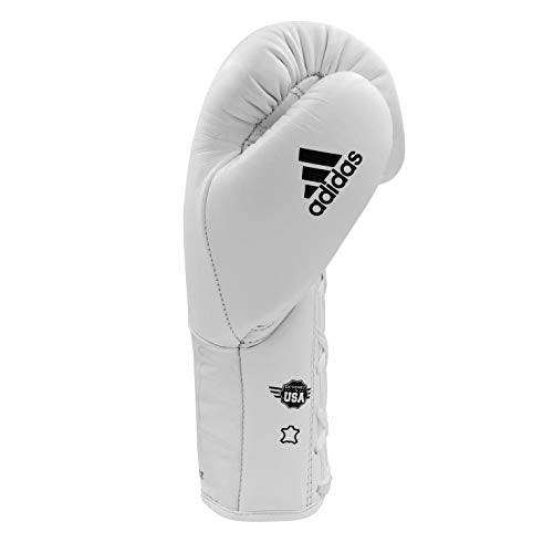 adidas Speed 500 Pro Boxing Gloves – Genuine Leather Training Gloves for Men & Women, Lace-Up Heavy Bag & Kickboxing Gloves - color: BLACK/GOLD/SILVER, size: 12 oz