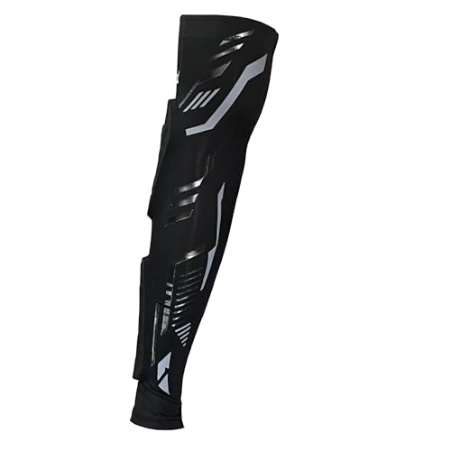 Sedroc Elbow Pads, Padded Arm Guards Forearm Protection Sleeves - color: Black Single, size: XX-Large