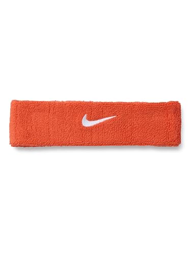 Nike Unisex Adult Swoosh Classic Headband - color: Team orange/white
