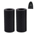 Barbell Grips - Thick Dumbbell Grips Arm Blaster Adapter with High-Density Silicone Rubber, Bar Grips for Weightlifting Muscle Growth Rapidly and Hands Stress Relieve - color: Black