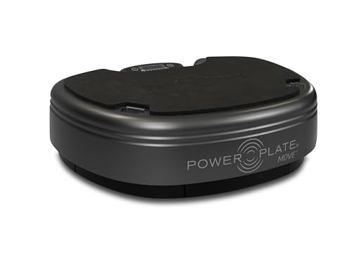 Power Plate Move Vibration Plate Machine - Professional Whole Body Vibration Platform for Home Gym, Weight Loss & Recovery - Compact Design with PrecisionWave Technology, 6 Modes & 300lb Capacity - style: Titanium MOVE