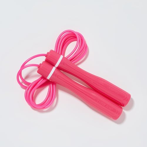 KSY Kids Jump Rope (Crystal Series) – Durable PVC Jump Rope for Kids Ages 6-12 – Lightweight, Adjustable, and Tangle-Free – Made in Korea - color: Kids Pop Pink