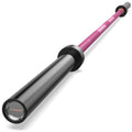 HANDBODE Olympic Barbell 6.5 ft/7 ft, 2 Inch Straight Womens Bars, 35 lb/45 lb Weight Bar, 1000 lb High-Capacity, for Weightlifting, Bench Press, Deadlift, Squat, Home Gym Strength Training - color: 7 ft Olympic Bar, 45 lb, 1000 lb, 30mm, Pink & Black