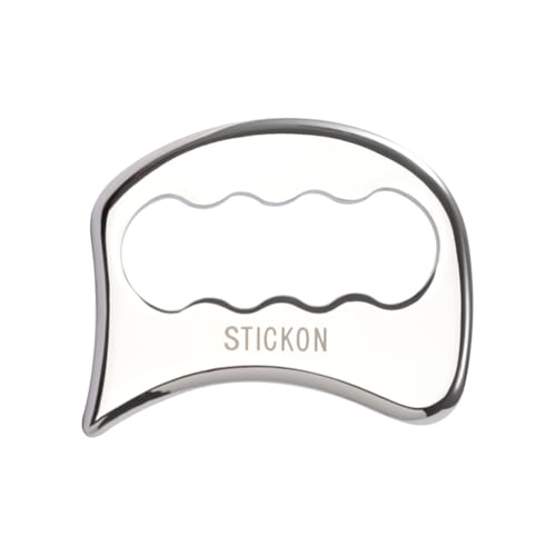 STICKON 2 in 1 Stainless Steel Gua Sha, Acupressure Pen, Physical Therapy Tools, Massage Scraper, IASTM Tools, Trigger Point Massage Tool Relief Pain Tools for Full Body(STICKON-60) - style: STICKON-60 Shape