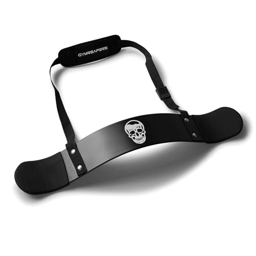 Gymreapers Bicep Arm Blaster - Bicep Curl Isolator w/Contoured, Padded Edges - Adjustable Bicep Bomber for Weightlifting & Bodybuilding - color: Black