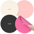 NIHOME Silicone Jar Opener – 6 Inch Large Anti-Slip Grip Pads, Premium 100% Food-Grade Silicone, Stylish Designer Colors, Multi-Purpose Heat-Resistant Mat & Coaster, Set of 4 (pink series) - color: Pink Series-4pcs, size: Round Shape