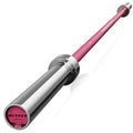 RITFIT Olympic Barbell 4ft/6ft - 2 Inch Weight Bar for Strength Training, Weightlifting, Squat, Deadlift, Bench Press, Curl, Overhead Press - 350lbs/500lbs Capacity - color: Pink, size: 6FT without Collar
