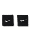 Nike Unisex Adult Swoosh Classic Wristband 2 Pack - color: Black/white