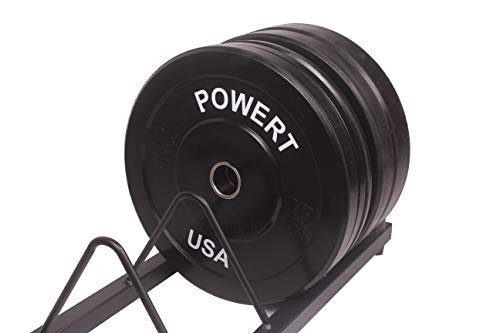 Barbell Plate Rack |Horizontal Olympic Bar Storage Rack |Weight Plates Holder with Handle and Wheels-800 lbs Capacity