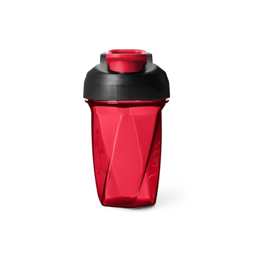 YETI Yonder Helimix Vortex Blender Shaker Bottle Holds up to 20oz | No Blending Ball or Whisk | USA Made | Portable Pre Workout Whey Protein Drink Shaker Cup | Dishwasher Safe, Rescue Red - color: Rescue Red, size: 20 Ounces