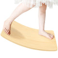Gentle Monster Wobble Balance Board, Wooden Montessori Toy Rocker Board Natural Wood Kids Toddler Open Ended Learning Toy Yoga Curvy Board for Adult Office Classroom Christmas Gifts - color: White Maple Color