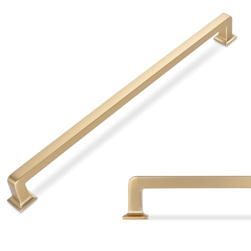 10 Pack 12-3/5 inch Champagne Bronze Kitchen Cabinet Handles Cabinet Pulls Gold Drawer Pulls Kitchen Cabinet Hardware Handles Dresser Handles - color: Champagne Bronze, size: 12-3/5" Hole Center（320mm）