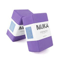 Muka Yoga Blocks 4x6x9 Inch, High Density EVA Foam Yoga Brick for Meditation, Pilates - color: Purple, size: 2 pack