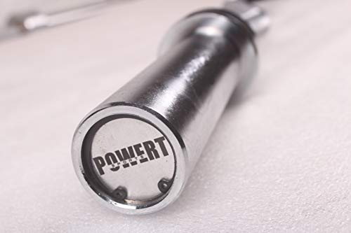 POWERT Olympic Barbell 47" EZ Curl/Straight Olympic Bar Weight Lifting for Loading 2 Inch Weight Plates-47 Inch, 400 lbs Capacity - style: Curl Bar