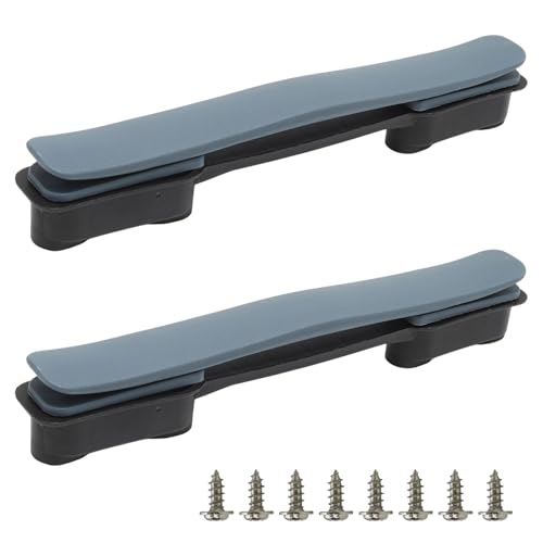 2Pcs Navy Blue Plastic Luggage Straps with Screws, Luggage Handle Replacement, Grip Carry Strap for Repair - color: Navy Blue