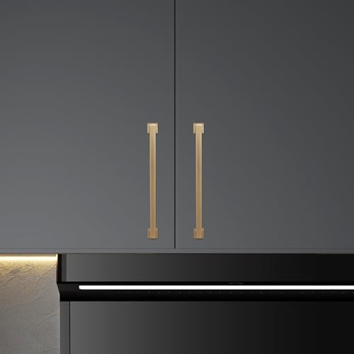 10 Pack 10 inch(254mm) Champagne Bronze Kitchen Cabinet Handles Cabinet Pulls Gold Drawer Pulls Kitchen Cabinet Hardware Dresser Handles - color: Champagne Bronze, size: 10" Hole Center（254mm）