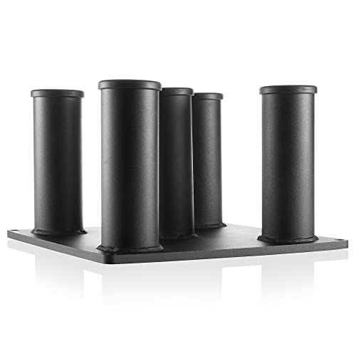 Philosophy Gym Vertical Barbell Holder - 5 Bar Storage Stand for 2" Olympic Bars - style: Standard