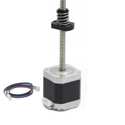 Iverntech NEMA 17 Stepper Motor with Integrated 359mm Tr8x2 Lead Screw 42x48mm 1.5A for 3D Printers or CNC Machine - size: 359-Tr8X2