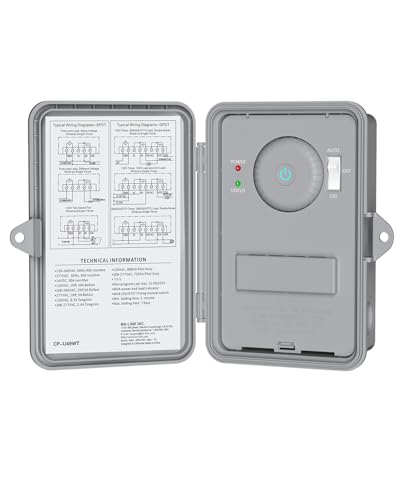 BN-LINK Pool Pump Timer, Heavy Duty Outdoor Smart Wi-Fi Timer Box, 2HP 40A Max, 120, 240, 277 VAC, for Pool Pump, Water Heater, Fans, SPA, Compatible with Smart Phone, Alexa, Google Assistant - style: WiFi