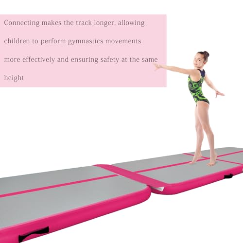 Sumery 3ft/6ft Air Mat Tumble Track Connector Tape for Inflatable Tumbling Gymnastic/Yoga/Camping White（NEW） (40) - color: Pink