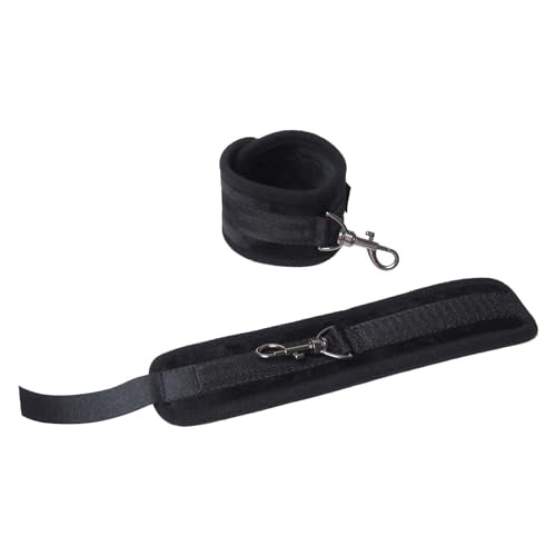 Spreader Bar Heavy Duty Expandable Exercise with 2 pcs Adjustable Strap, Yoga Training Fitness Gear, Workout Bar,Sports Gym Kit - style: Silver+Black Furry Kit