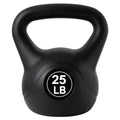 ALTLER Vinyl Plastic Concrete Kettlebell 10-50LBS Safe Strength Training Kettlebell Anti-Slip Grip Weight for Home Workouts and Men/Women/Beginners - size: 25LB