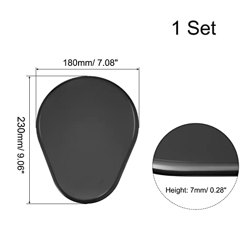 uxcell Exercise Core Sliders, Glider Discs Dual Sided Usage on Carpet or Floor for Full Body Workout - color: Black
