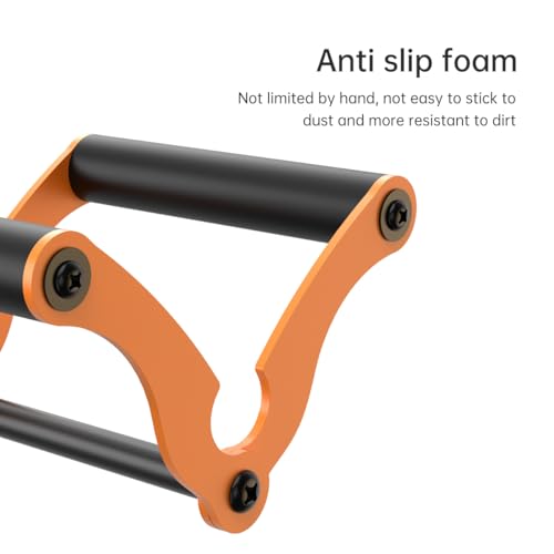 AimiDream V Bar Landmine Handle Attachment for Barbell Bar, Solid Multi-Grip Landmine Handle Attachment with Non-Slip Rubber Handle, Fits Olympic Bars Strength Training Bars - color: Yellow