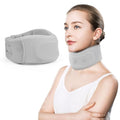 RESTCLOUD Neck Brace for Neck Pain and Support, Neck Support Brace, Adjustable Cervical Collar, Gray, 3.5" Tall, 21.5" Long - size: 3.5" Tall, 21.5" Long