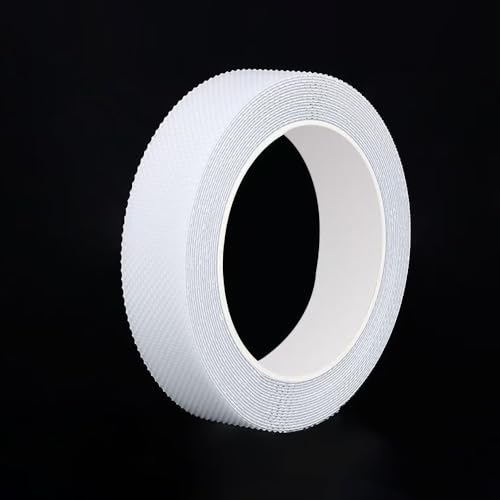 Transparent Rubber Grip Tape, Anti-Slip Waterproof Tape for Indoor & Outdoor, Non-Abrasive Cushion Pad for Handles, Stairs & Daily Use (Clear, 1" x18Ft) - color: Clear