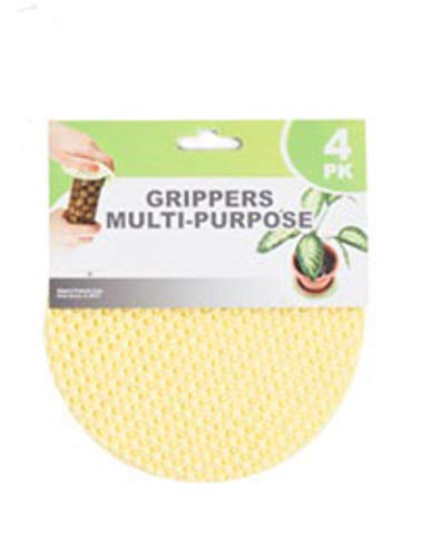 Regent Round Multi-Purpose Jar Gripper Pad Bottle Lid Opener, 4 Piece Set, Colors May Vary