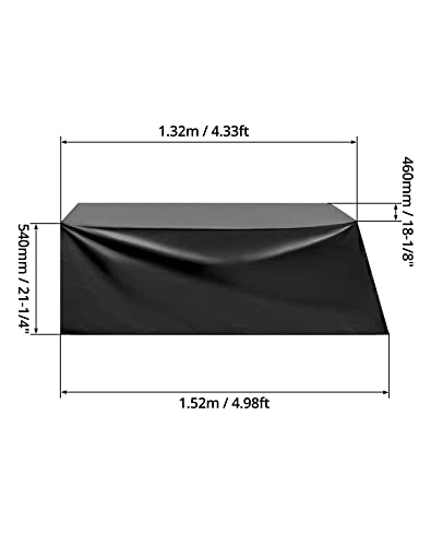 QWORK Weight Bench Protective Cover, Sit-up Board Cover, Durable Oxford Fabric, Waterproof, Prevent Pets