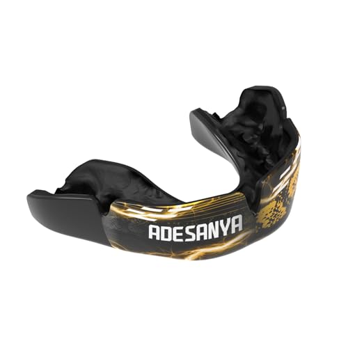 OPRO Official UFC Fighter Collection Israel Adesanya Instant Custom-Fit Mouthguard – Self-Fit Gum Shield for MMA, Boxing & Combat Sports - color: Israel Adesanya