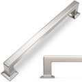 10 Pack 7-1/2 inch Brushed Satin Nickel Kitchen Cabinet Handles Cabinet Pulls Sliver Drawer Pulls Kitchen Cabinet Hardware Drawer Pulls Dresser Handles - color: Brushed Satin Nickel, size: 7-1/2" Hole Center（192mm）