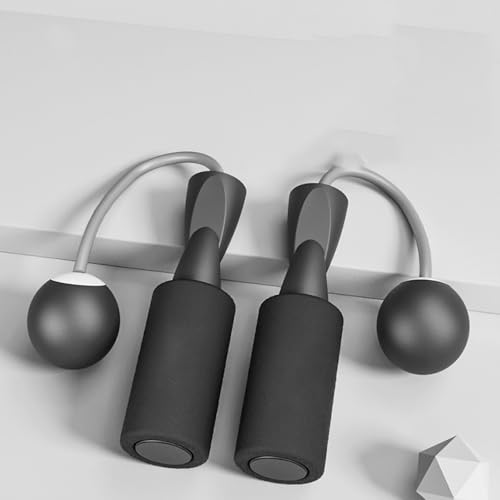 Weighted Jump Rope Without Rope Skipping Rope No Line Speed Rope Cordless For Fitness Workout Anywhere Ropeless Bod Rope for Exercise Training Beachbody Build - color: Small Ball Black
