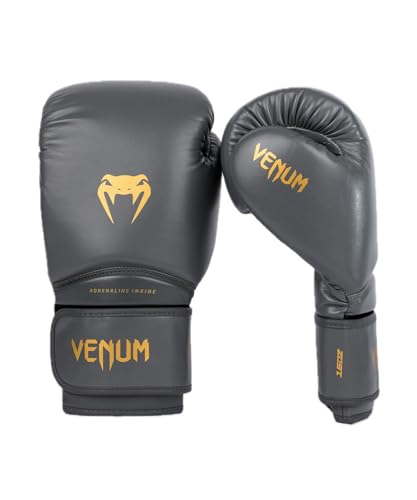 Venum Contender Boxing Gloves - color: Grey/Gold, size: 16-Ounce, style: Contender 1.5