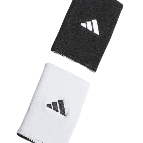 Adidas Unisex-Adult Interval Reversible Wristband – Athletic Sweatband for Men and Women - color: Black/White/2.0/Large