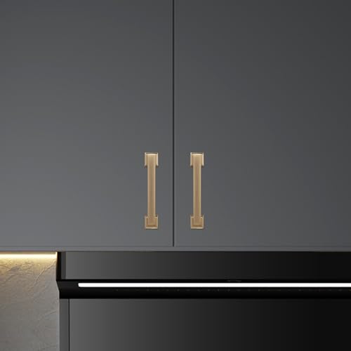 10 Pack 6-1/4 inch Champagne Bronze Kitchen Cabinet Handles Cabinet Pulls Gold Drawer Pulls Kitchen Cabinet Hardware Dresser Handles - color: Champagne Bronze, size: 6-1/4" Hole Center（160mm）