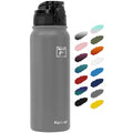 Fanhaw 20 oz Insulated Stainless Steel Water Bottle with Anti-Dust Chug Lid, Leakproof Vacuum Metal Everyday Use Bottle for Kids, Teens & Adults, Back to School Essentials (Gray) - color: Gray, style: 20 Ounces