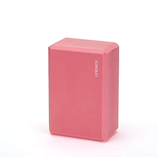 High Density EVA Foam Yoga Block 9" x 6" x 4" - color: Pink
