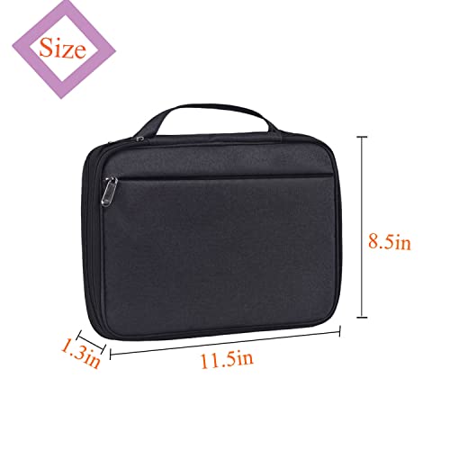 Watch Band Storage Case Watch Band Organizer Bag Watch Band Case and Storage Holder Watch Bands Holder Carrying Case Compatible with 35 Watch Straps and Accessories - color: Black