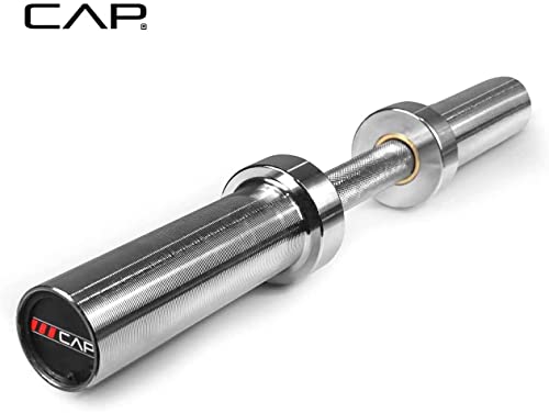 CAP Barbell Olympic Dumbbell Handles | Multiple options - style: Chrome No Collars