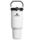 STANLEY IceFlow 2.0 Flip Straw Tumbler with Handle 40 oz | Twist On Lid and Flip Up Straw | Leakproof Water Bottle | Insulated Stainless Steel | BPA-Free | Chalk - color: Chalk, size: 40 Ounces