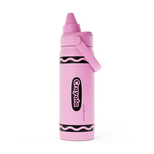 CamelBak Crayola Chug Insulated Stainless Steel Water Bottle, Cold Retention Design with Spill Resistant Chug Lid for Everyday Hydration, 16oz, Carnation Pink - color: Carnation Pink