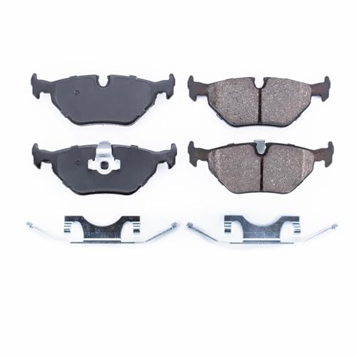 PowerStop Rear Brake Pads for BMW 323i 2000 |325Ci 2001-06 |325i 2001-05 |325xi 2001-05 |328Ci 2000 |BMW 328i 1999-00 - Z17 Ceramic Brake Pads & Install Hardware, 17-692A - style: 17-692A