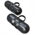Synergee Cardio Hand Weights. Steel Hand Weights Dumbbell Set with Anti-Slip Silicone Finger Loop for Workout, Fitness, Training for Men and Women. Sold In Pairs. Available in 1lb, 1.5lb and 2lb Sets - color: 4LB Black