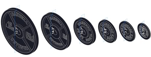 REP Fitness Iron Plates for Weightlifting Barbell Standard for Home Gym. Available in Pairs or Sets