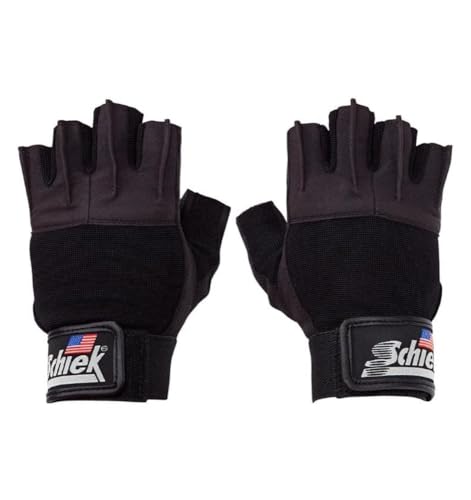 Schiek Sports 530 Platinum Lifting Gloves with Gel Pad - Amara Leather Weightlifting Gloves for Women and Men - size: Small