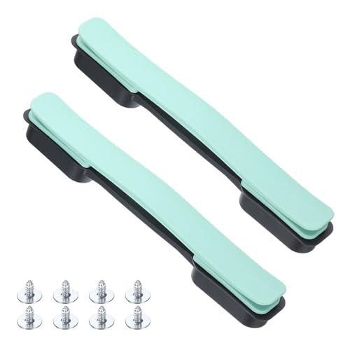 uxcell 2 Pcs Luggage Handle Replacement 8.5 Inch Suitcase Handle Carry Strap Plastic Pull Handle Grip Luggage Replacement Parts with Screws for Suitcase Box Luggage Case, Light Cyan - color: Light Cyan