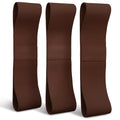 Premium Loop Resistance Bands Set - Non Slip Fabric Booty Bands for Glutes & Legs (Light, Medium, Heavy) | Hip Bands for Pilates, Strength Training & Home Workouts - color: Velvet Cocoa
